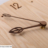 Scandinavian Clock Rough Wood My Wall Clock